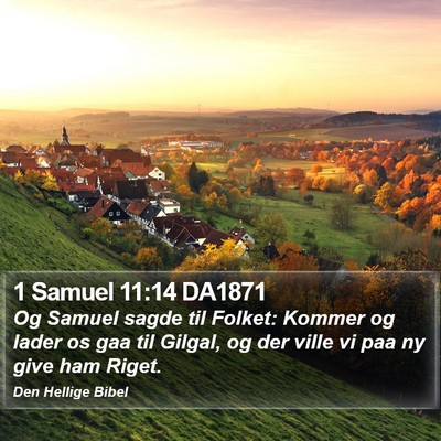 1 Samuel 11:14 DA1871 Bible Verse Image
