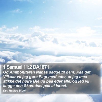 1 Samuel 11:2 DA1871 Bible Verse Image