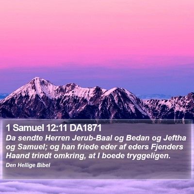 1 Samuel 12:11 DA1871 Bible Verse Image