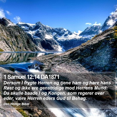 1 Samuel 12:14 DA1871 Bible Verse Image