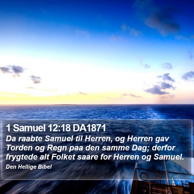 1 Samuel 12:18 DA1871 Bible Verse Image