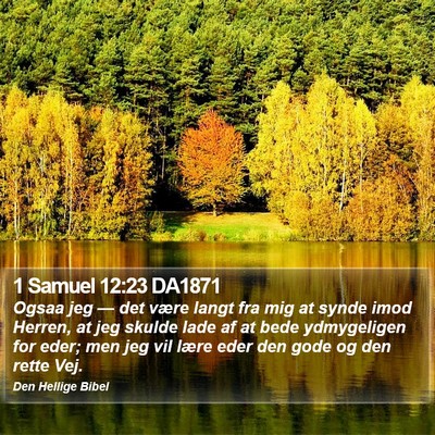 1 Samuel 12:23 DA1871 Bible Verse Image