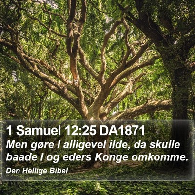 1 Samuel 12:25 DA1871 Bible Verse Image