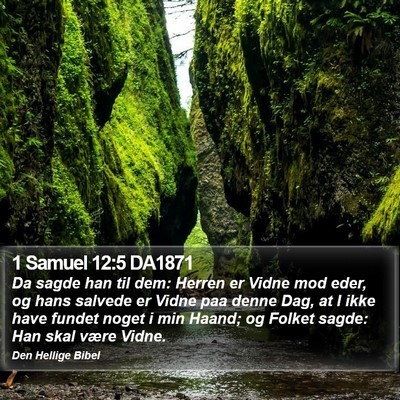 1 Samuel 12:5 DA1871 Bible Verse Image