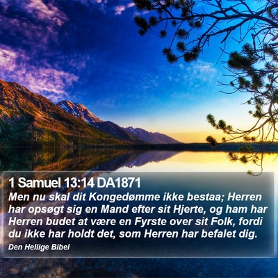 1 Samuel 13:14 DA1871 Bible Verse Image