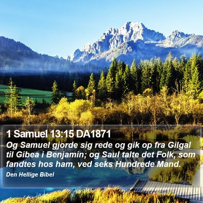 1 Samuel 13:15 DA1871 Bible Verse Image
