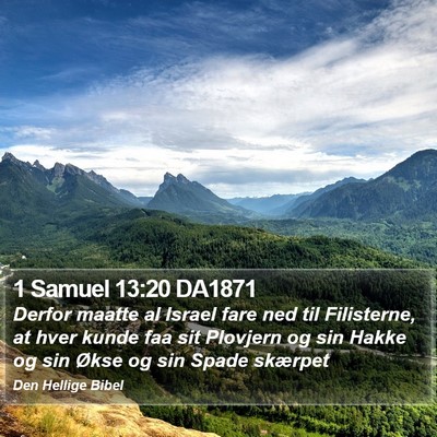 1 Samuel 13:20 DA1871 Bible Verse Image