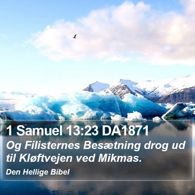 1 Samuel 13:23 DA1871 Bible Verse Image