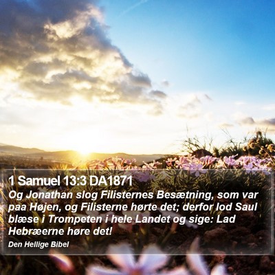 1 Samuel 13:3 DA1871 Bible Verse Image