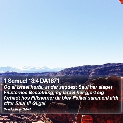 1 Samuel 13:4 DA1871 Bible Verse Image