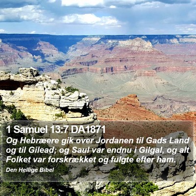 1 Samuel 13:7 DA1871 Bible Verse Image
