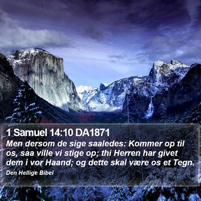 1 Samuel 14:10 DA1871 Bible Verse Image