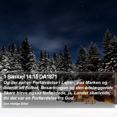 1 Samuel 14:15 DA1871 Bible Verse Image