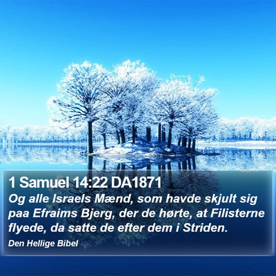 1 Samuel 14:22 DA1871 Bible Verse Image