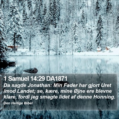 1 Samuel 14:29 DA1871 Bible Verse Image