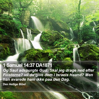 1 Samuel 14:37 DA1871 Bible Verse Image