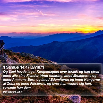 1 Samuel 14:47 DA1871 Bible Verse Image