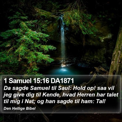 1 Samuel 15:16 DA1871 Bible Verse Image