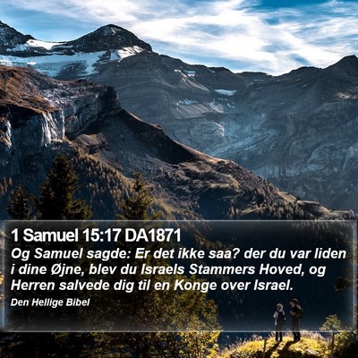 1 Samuel 15:17 DA1871 Bible Verse Image