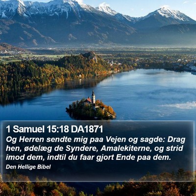 1 Samuel 15:18 DA1871 Bible Verse Image