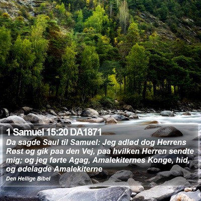 1 Samuel 15:20 DA1871 Bible Verse Image