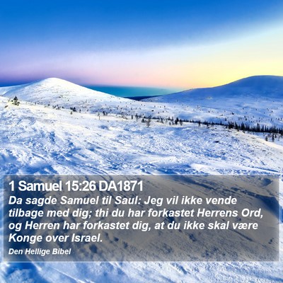 1 Samuel 15:26 DA1871 Bible Verse Image