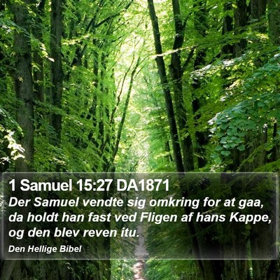 1 Samuel 15:27 DA1871 Bible Verse Image