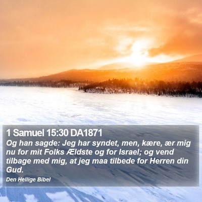 1 Samuel 15:30 DA1871 Bible Verse Image