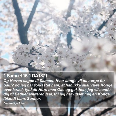 1 Samuel 16:1 DA1871 Bible Verse Image