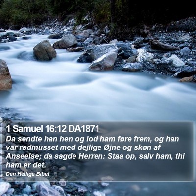 1 Samuel 16:12 DA1871 Bible Verse Image