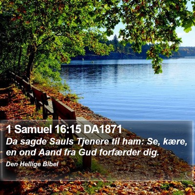 1 Samuel 16:15 DA1871 Bible Verse Image
