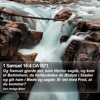 1 Samuel 16:4 DA1871 Bible Verse Image