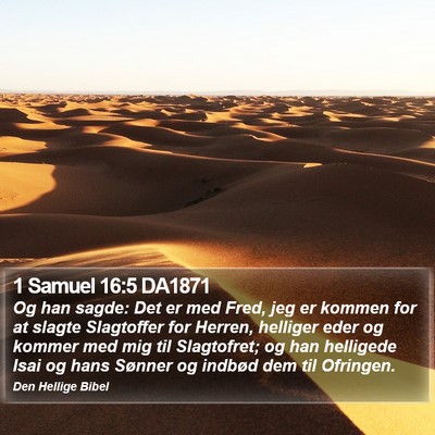 1 Samuel 16:5 DA1871 Bible Verse Image