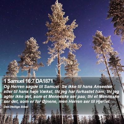 1 Samuel 16:7 DA1871 Bible Verse Image