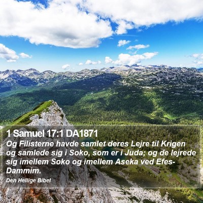 1 Samuel 17:1 DA1871 Bible Verse Image