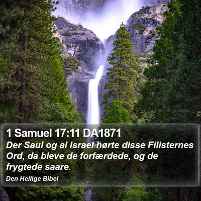 1 Samuel 17:11 DA1871 Bible Verse Image