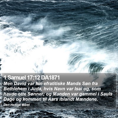 1 Samuel 17:12 DA1871 Bible Verse Image