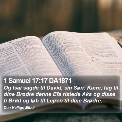1 Samuel 17:17 DA1871 Bible Verse Image
