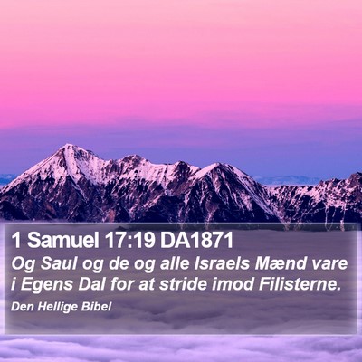 1 Samuel 17:19 DA1871 Bible Verse Image