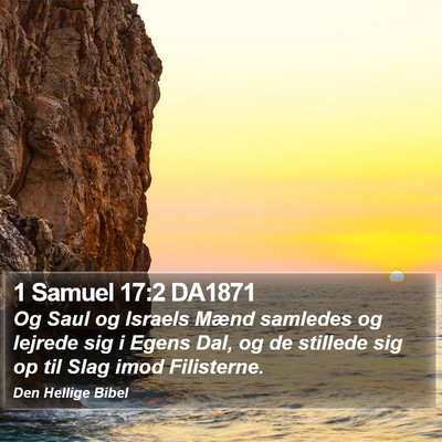 1 Samuel 17:2 DA1871 Bible Verse Image