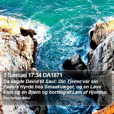 1 Samuel 17:34 DA1871 Bible Verse Image