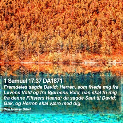 1 Samuel 17:37 DA1871 Bible Verse Image