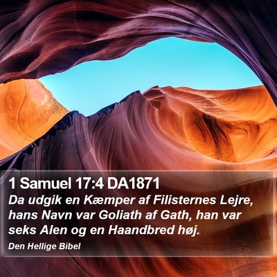 1 Samuel 17:4 DA1871 Bible Verse Image