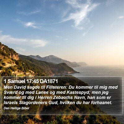 1 Samuel 17:45 DA1871 Bible Verse Image