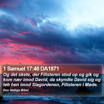 1 Samuel 17:48 DA1871 Bible Verse Image