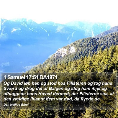 1 Samuel 17:51 DA1871 Bible Verse Image