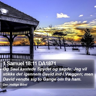 1 Samuel 18:11 DA1871 Bible Verse Image
