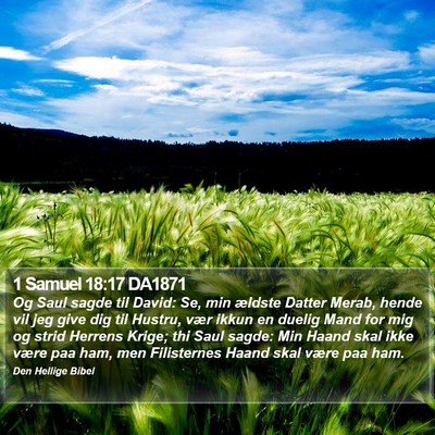 1 Samuel 18:17 DA1871 Bible Verse Image