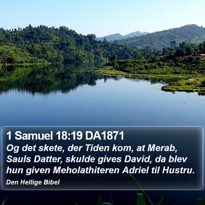 1 Samuel 18:19 DA1871 Bible Verse Image