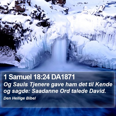1 Samuel 18:24 DA1871 Bible Verse Image
